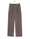 Rosy Two-Tuck Semi-Wide Slacks