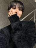 Snow warmer angora knitwear