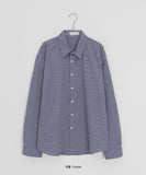 [unisex] Tiltado Check Over Long Sleeve Shirt