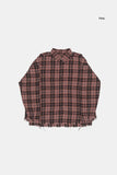 Tyreese rough cut out check shirt