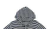 Groo Punching Stripe Knit Hood Zip-Up