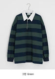 Kiyan Collar Stripe Over Long Sleeve Tee
