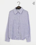 Loit Stripe Loose Fit Long Sleeve Shirt