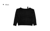 Fron shoulder slit knit