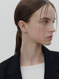 Truvion Silver One-Touch Earrings S