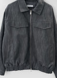 Shop pocket leather blouson