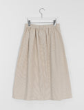 Necoco banding corduroy pintuck long skirt