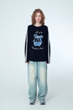 Ribbon Cherry Track Raglan Long Sleeve