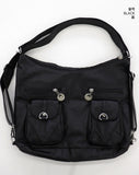 Leather Pocket TwoWay Backpack Shoulder Bag