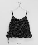 Manguetto Dot Bustier Sleeveless Blouse