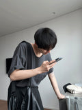 Jun Inner U-Neck Washing Short Sleeve Tee