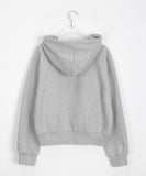 Lamines Two-Way Color Brushed Hood Zip-Up