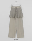 Pisont Dot Layered Skirt Pants