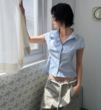 DART CAP SLEEVE SHIRT