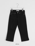 Harley Basic Slit Capri Pants