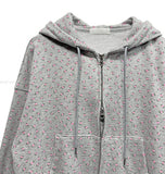 Glee Flower Two-Way Hood Zip-Up