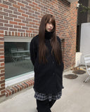 Foru High Neck Turtleneck Midi Coat