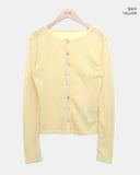 Andor Slim See-through Knit Cardigan