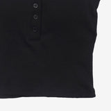 Noise Button Ribbed Sleeveless