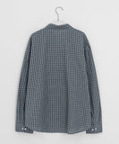 [Unisex] Hyusi Check Over Long Sleeve Shirt