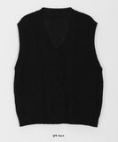 Seran Cable Knit Vest