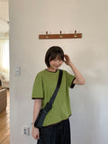 [BAONHAUS] Yanka Layered Color Matching Short Sleeve Tee