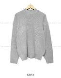 Overfit mock neck knit