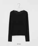 Singer Cut Round Long Sleeve Tee