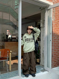 Denna Boston Lettering Color Matching Hoodie