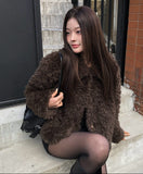 [Quilted Lining] Bento Collar Fur Jacket