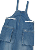 [AG] Side Pocket Denim Balloon Overall