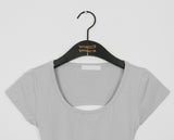 Poonut Back Slit Taping Short-Sleeved T-Shirt