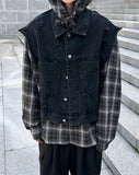 Destroyed Denim Vest