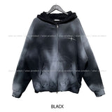 (UNISEX) Dirty Spray Shine Warmer Hood Zip-up