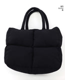 Durcan Waffle Padded Quilted Square Big Shoulder Bag