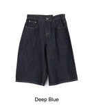 Beto Non-Faded Raw Bermuda Pants