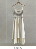 Deflin Stripe Sleeveless One Piece
