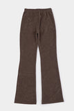 Velour straight banding pants