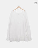 Humma Deep V-Neck Long Sleeve T-Shirt
