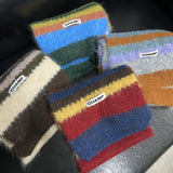 Diven Stripe Wool Muffler