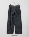 Komind Pintuck Raw Denim Pants