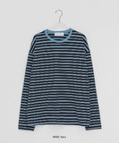 [unisex] Cuba Over Stripe Long Sleeve Tee