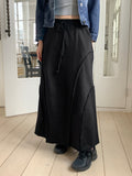 Leto Strap Belt Cut Banding Pile Long Skirt