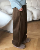 [3-step brushed] Shunu wide training jogger pants