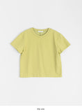 Chiben Back Slit Color Short Sleeve Tee