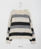 Lofted Stripe Hood Knit