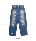Funky Damage Wide Denim Pants