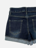 Flip short denim pants