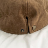 Hot Girl Plain Suede Simple Hunting Cap Hat