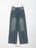 Muden Washed Denim Wide Pants